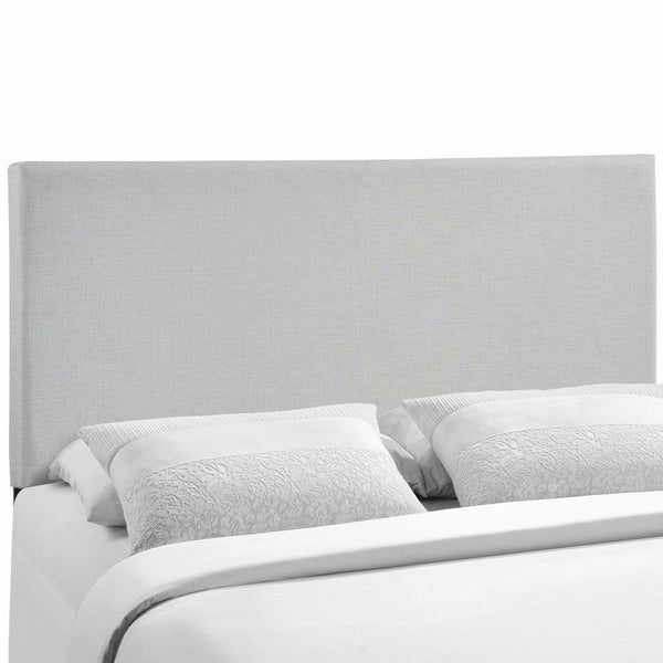 Modway Region Upholstered Linen Headboard Queen Size In Sky Gray