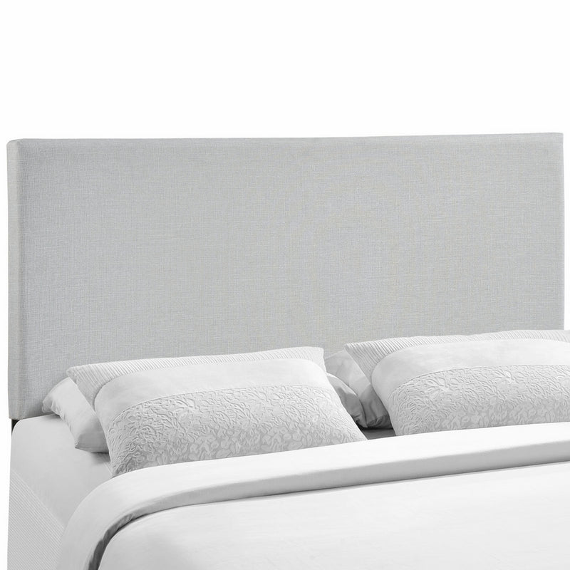 Modway Region Upholstered Linen Headboard Queen Size In Sky Gray