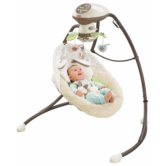Fisher-Price Snugabunny Cradle 'n Swing with Smart Swing Technology