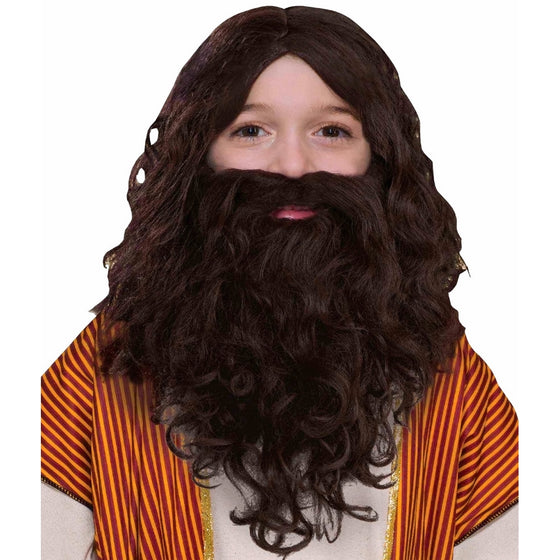 Forum Novelties Child's Biblical Wig and Beard Set, Brown