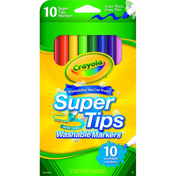 Crayola Washable Super Tip Markers (10 Count)