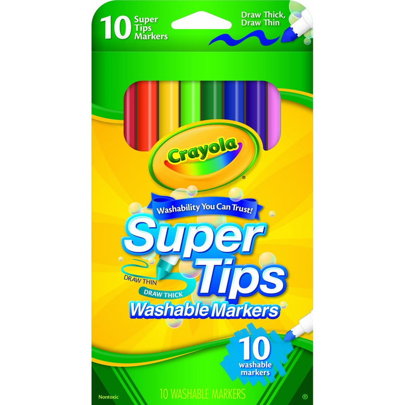 Crayola Washable Super Tip Markers (10 Count)