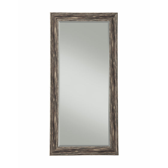 Sandberg Furniture Farmhouse, Full Length Leaner Mirror, Antique Black