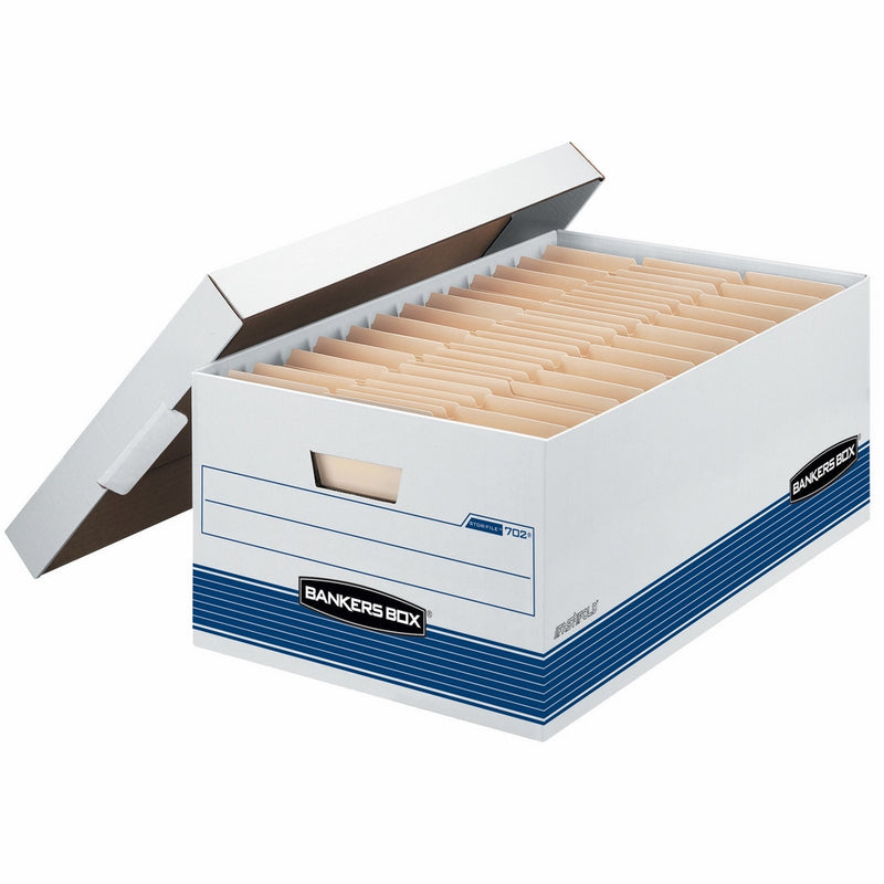 Bankers Box Stor/File Medium-Duty Storage Boxes with Lift-Off Lid, Legal, 12 Pack (00702)