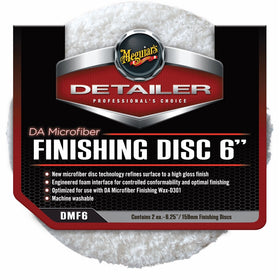 Meguiar's DMF6 6" DA Microfiber Finishing Disc, (Pack of 2)
