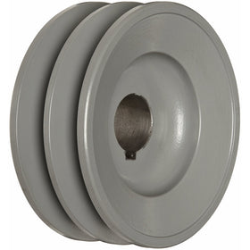 TB Woods 2BK451 FHP Bored-to-size V-Belt Sheave, B Belt Section, 2 Grooves, 1" Bore, Cast Iron, 4.25" OD, 5890 max rpm