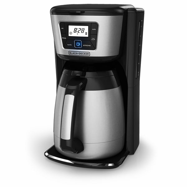 BLACKDECKER 12-Cup Thermal Coffeemaker, Black/Silver, CM2035B