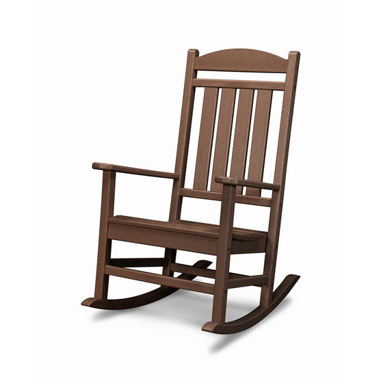 POLYWOOD R100MA Presidential Outdoor Rocking Chair, Mahogany