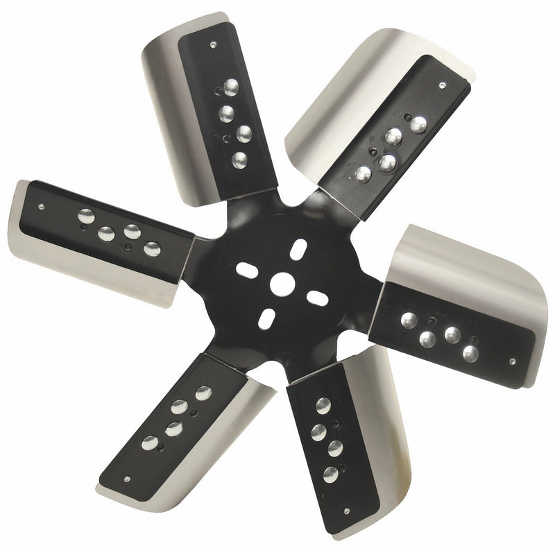 Derale 17015 Heavy Duty Fan Blade Series 1000 15" Stainless Steel Flex Fan Standard Rotation