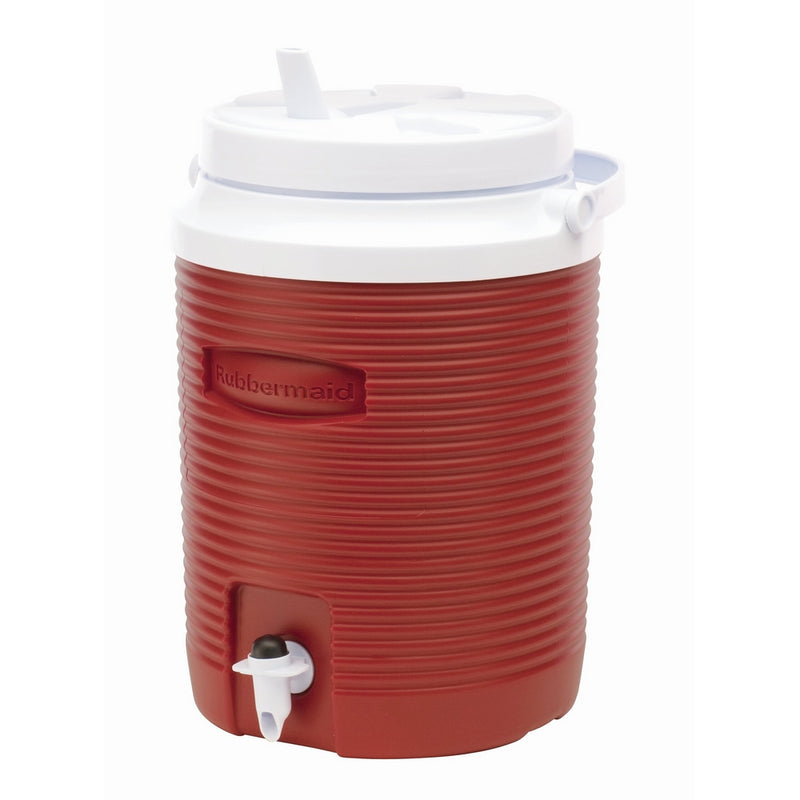 Rubbermaid Victory Jug Water Cooler, Modern Red, 2-gallon (FG153004MODRD)