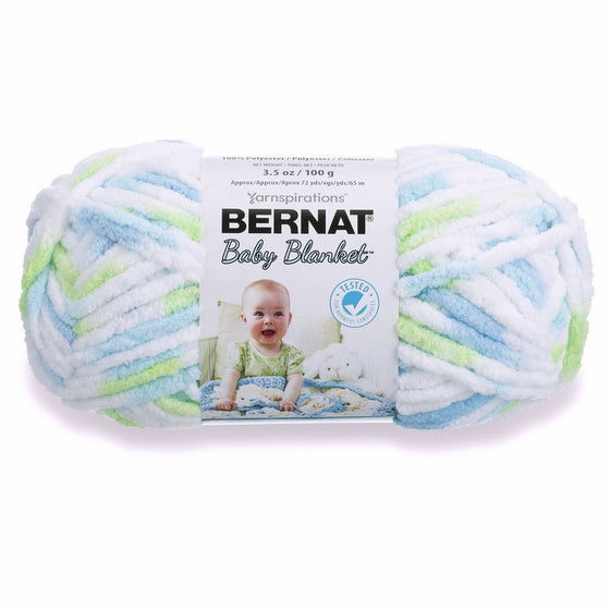 Bernat Baby Blanket Yarn - (6) Super Bulky Gauge - 3.5oz - Funny Prints - Single Ball Machine Wash & Dry