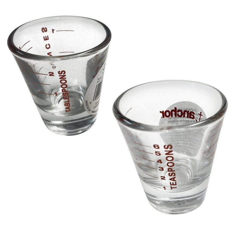 Anchor Hocking 1 Ounce Measuring Glass, Set of 2