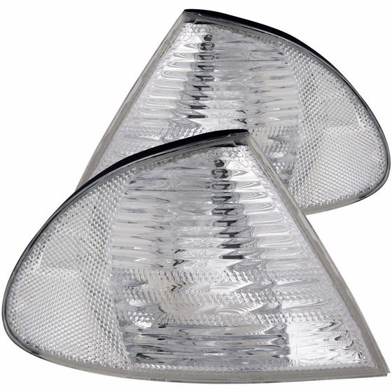 Anzo USA 521006 BMW Clear W/Amber Reflectors Cornering Light Assembly - (Sold in Pairs)