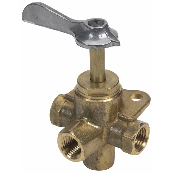 Moeller Fuel Tank Four-Way Valve (1/4", Brass)