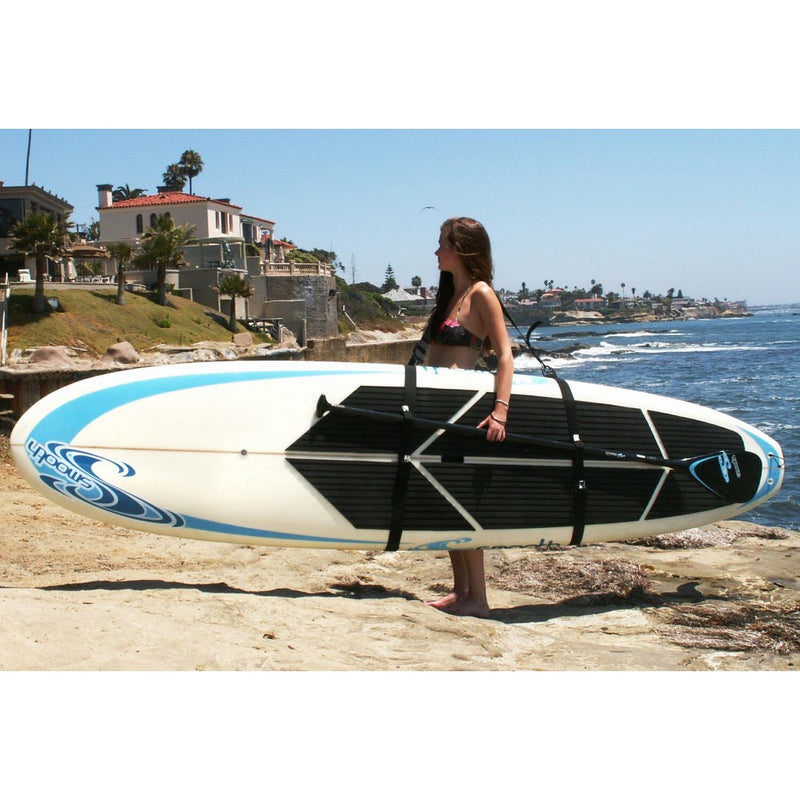 Big Board Schlepper Stand Up Paddleboard Easy Carry Strap SUP Shoulder Sling Board Carrier with Free Fanny Belt Pack Storage