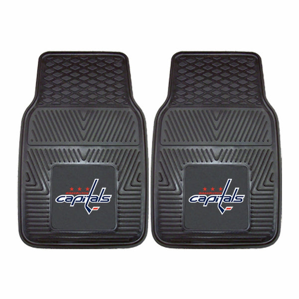 Fanmats 10563 NHL Washington Capitals Front Row Vinyl Heavy Duty Car Mat - 2 Piece