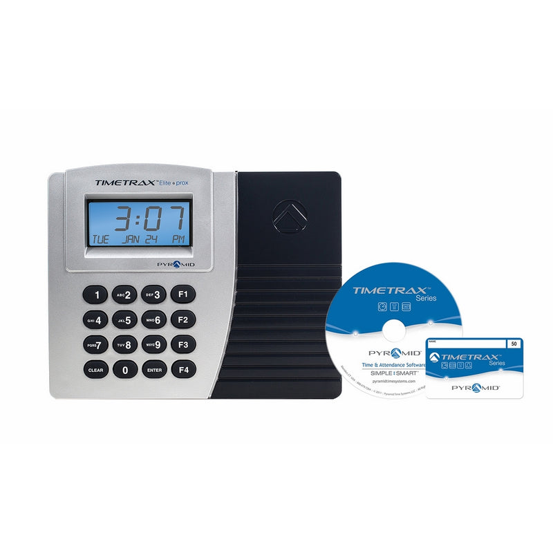 Pyramid TimeTrax Elite TTPROXEK Automated Proximity Time Clock System with Software - Made in USA