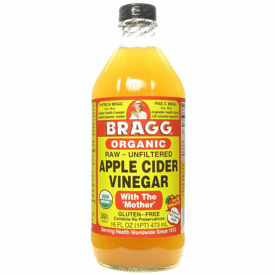 Bragg Organic Unfiltered Apple Cider Vinegar - 16 Ounce (3 Pack)