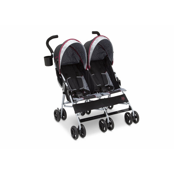 J is for Jeep Brand Scout Double Stroller, Lunar Burgundy