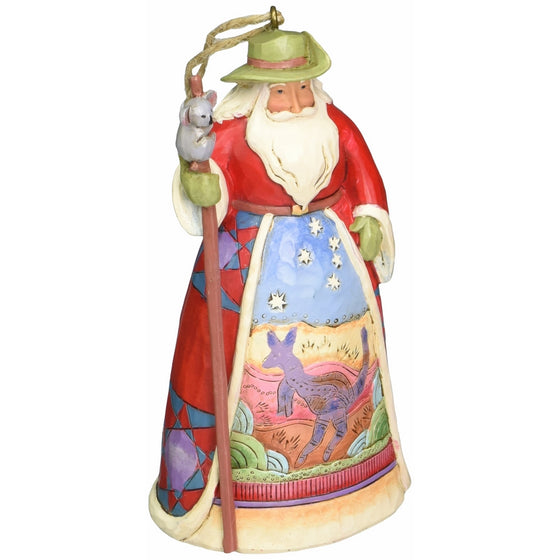 Jim Shore Heartwood Creek Australian Santa Stone Resin Hanging Ornament, 4.75”