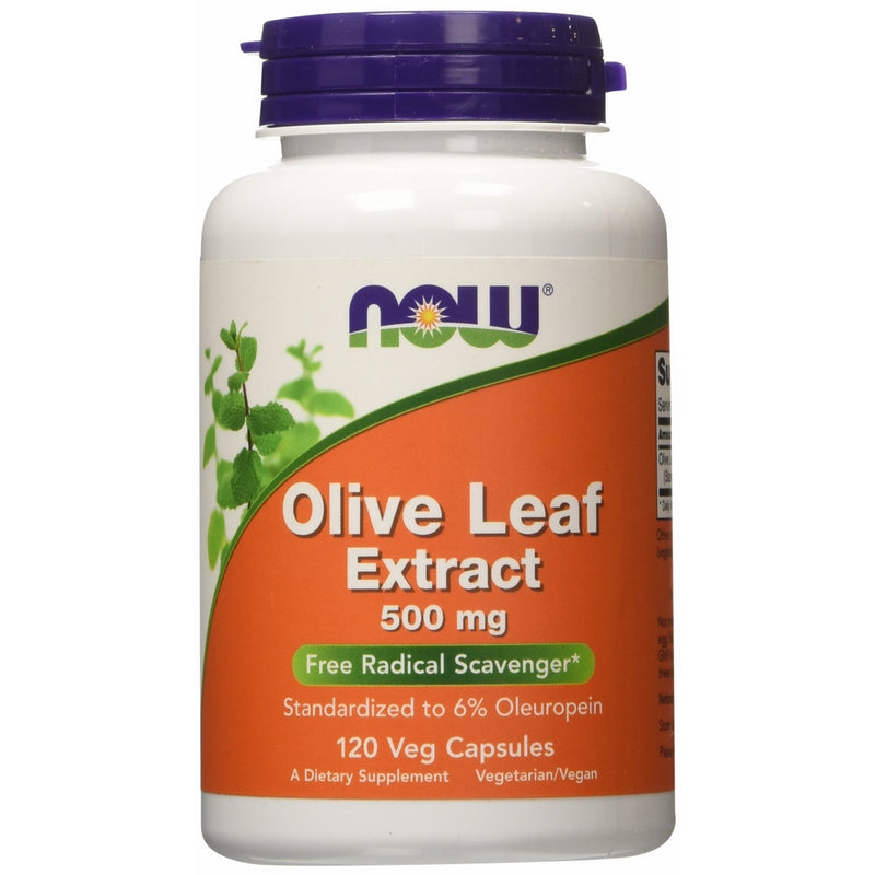 NOW Olive Leaf Extract 500 mg,120 Veg Capsules