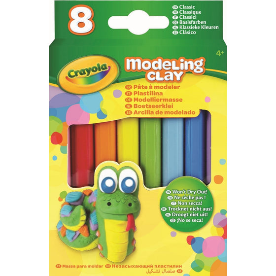 Crayola Modeling Clay (8 Per Pack), 0.6 Ounces Basic