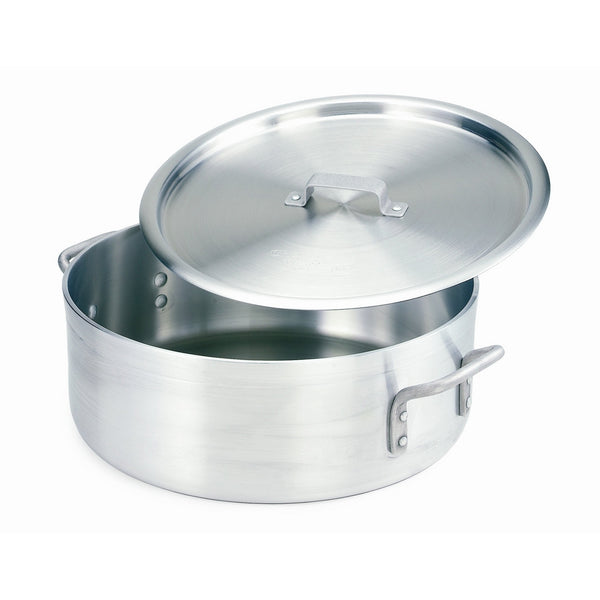 Crestware Extra Heavy Weight Aluminum Brazier with Pan Cover, 5 Quart