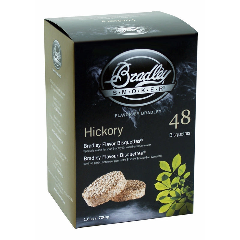 Bradley Hickory Bisquettes 1.6lb 48 pack