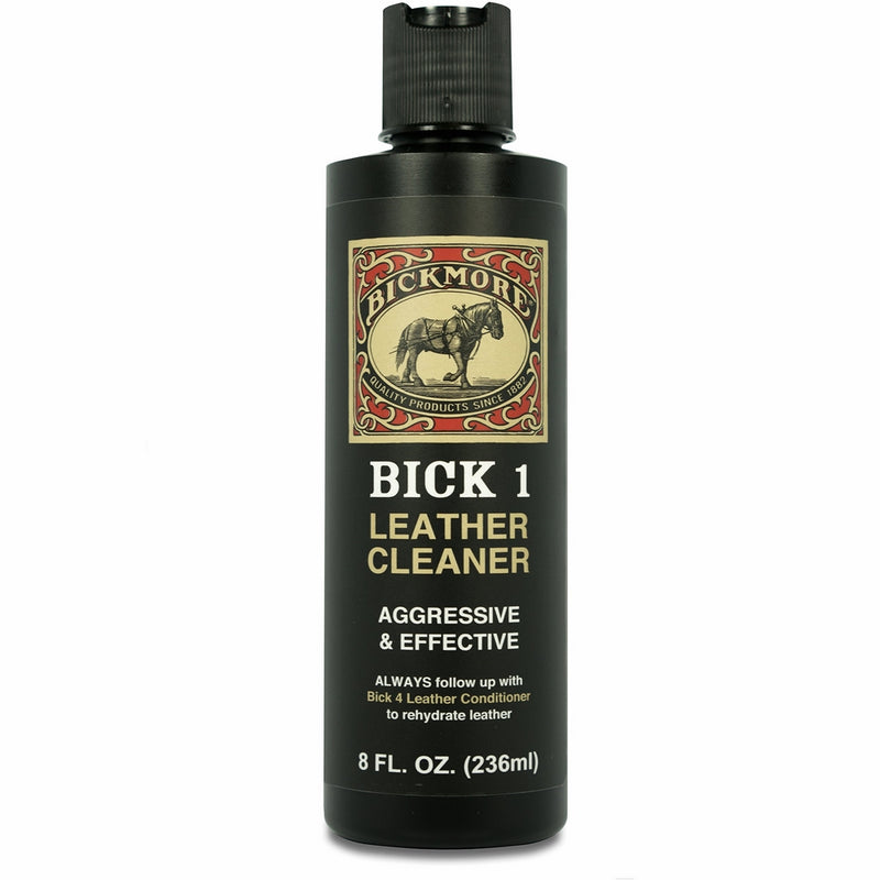 Bickmore Bick 1 Leather Cleaner 8 Ounce - Best Deep Cleaner For Leather Apparel Shoes Boots Handbags Purses Accessories Furniture Auto Interior and More