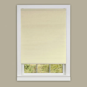 Achim Home Furnishings Honeycomb Pleated Cordless Window Shade, 35 by 64-Inch, Alabaster