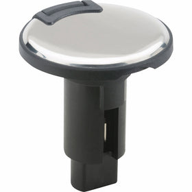 attwood 910R2PSB-7 Lightarmor 910R Series Round 2-Pin Light Base-Overmold 306 SS, Black Cover