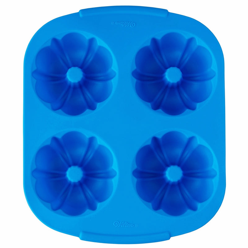 Wilton Easy-Flex Mini Silicone Fluted Tube Pan, 4-Cavity