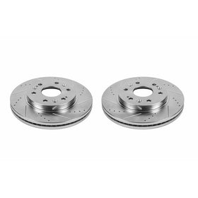 Power Stop AR8654XPR Front Evolution Drilled & Slotted Rotor Pair