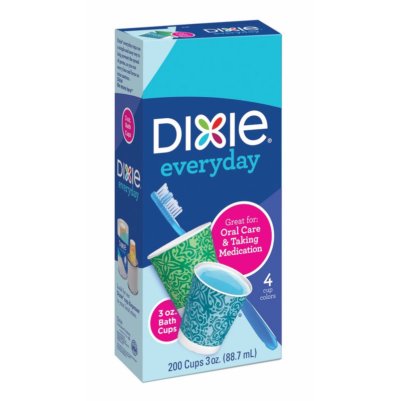 Dixie Everyday Disposable Bath Cups, 3 Oz, 200 Count, Augmented Reality Paper Cups