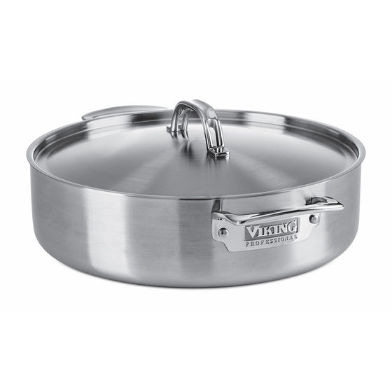 Viking Professional 5-Ply Stainless Steel Everyday Pan, 6.4 Quart