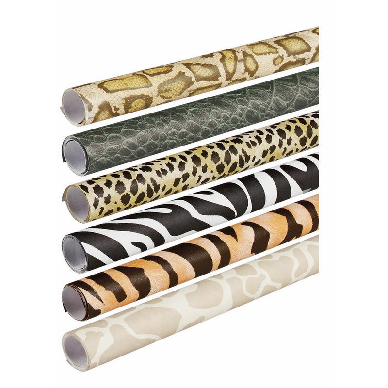 Pacon Fadeless Safari Prints Art Paper, 2-Feet by 8-Feet rolls, 6 Assorted Designs (56920)