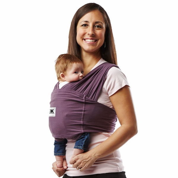 Baby K'tan ORIGINAL Cotton Wrap style Baby Carrier, Eggplant, X-small