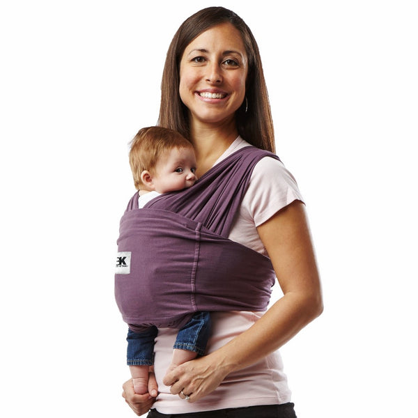 Baby K'tan ORIGINAL Cotton Wrap style Baby Carrier, Eggplant, Large