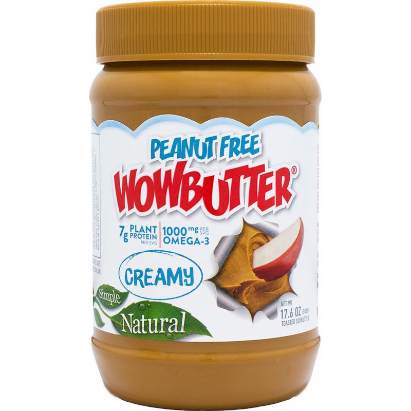 WOWBUTTER Natural Peanut Free Creamy 6x1.1lb Jars