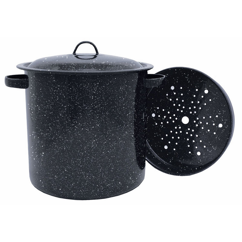 Granite Ware Tamale Pot with Steamer Insert, 15.5-Quart