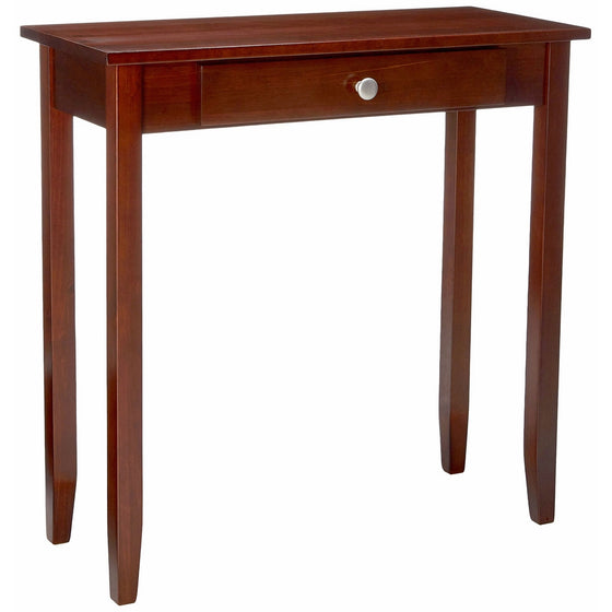 DHP Rosewood Tall Sofa Table, Multi-purpose Small Space Table, Medium Coffee Brown