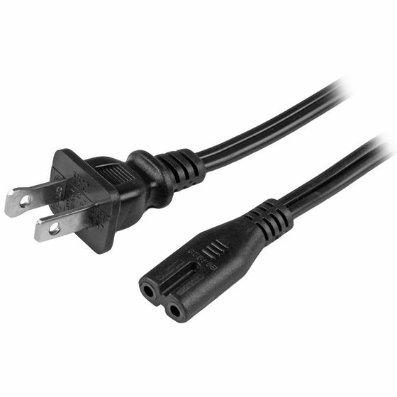 StarTech PXT101NB 6 ft Standard Laptop Power Cord - NEMA 1-15P to C7