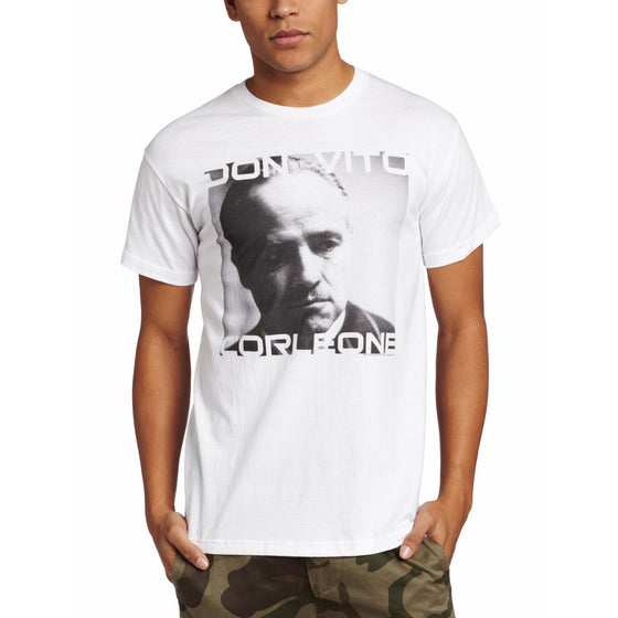 American Classics Men's Godfather Don Vito T-Shirt, White, Small