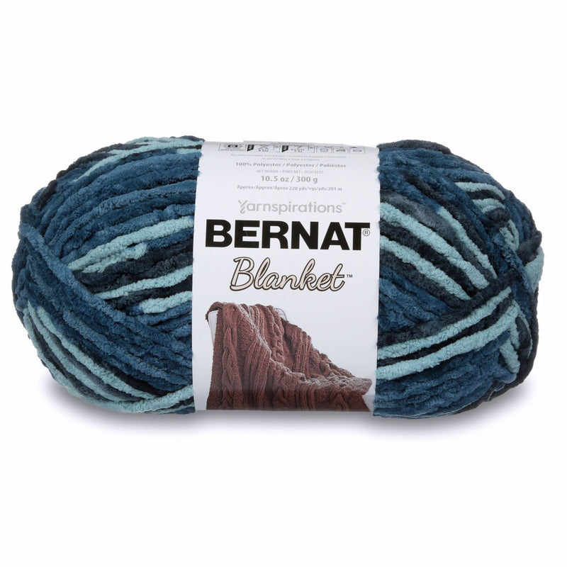 Bernat 16111010736 Blanket Yarn, 10.5 Ounce, Teal Dreams