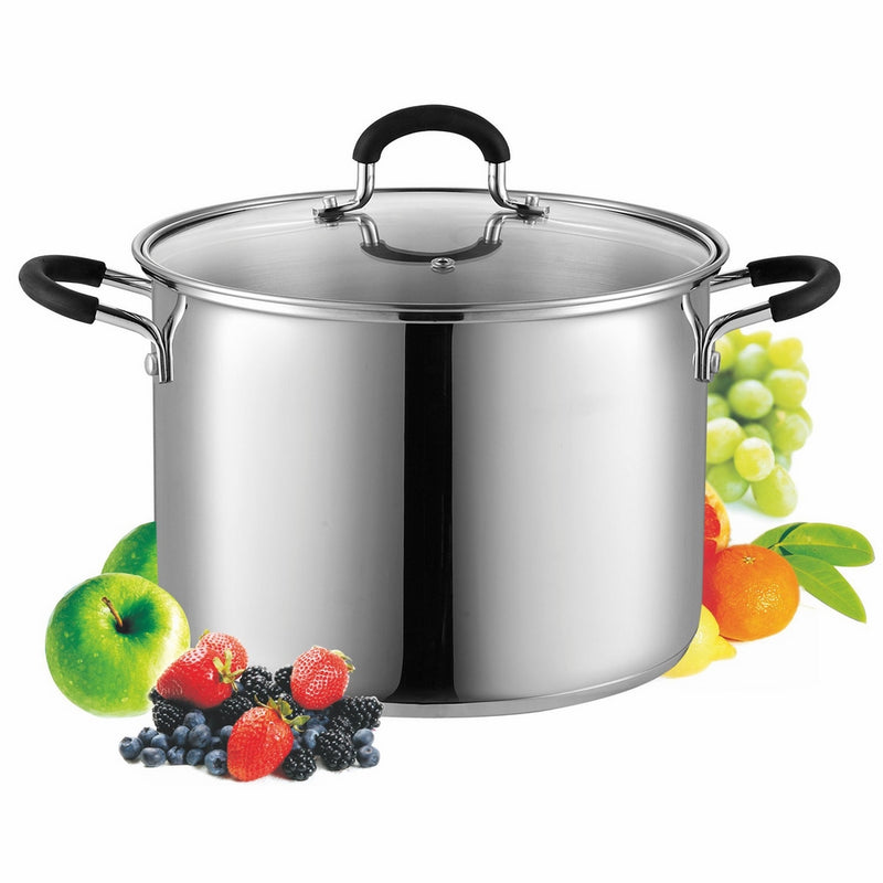 Cook N Home 8 Quart Stainless Steel Stockpot Saucepot with Lid