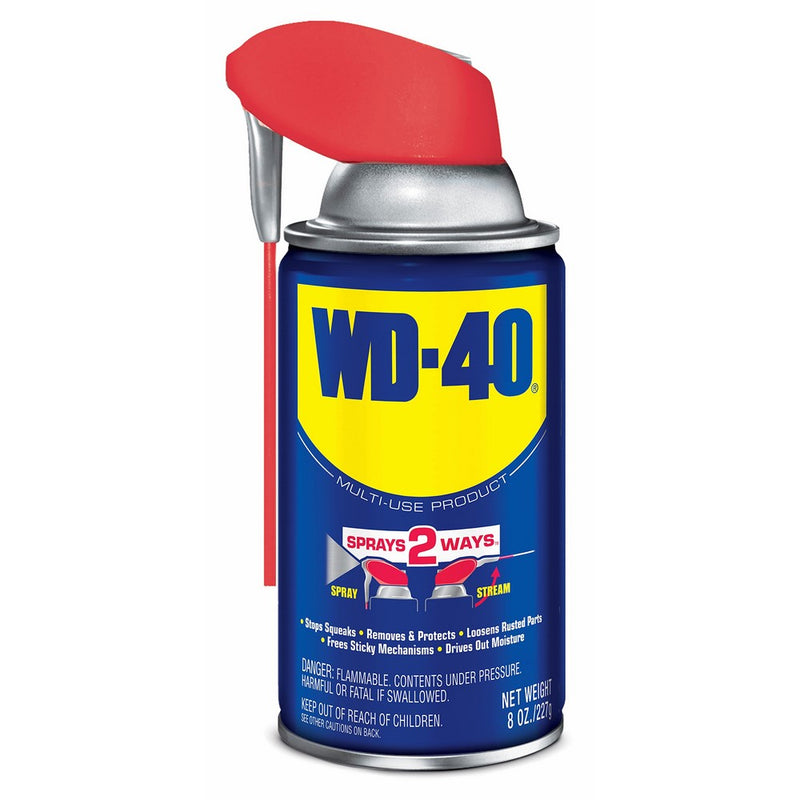 WD-40 Multi-Use Product - Multi-Purpose Lubricant with Smart Straw Spray. 8 oz. (1 Pack)
