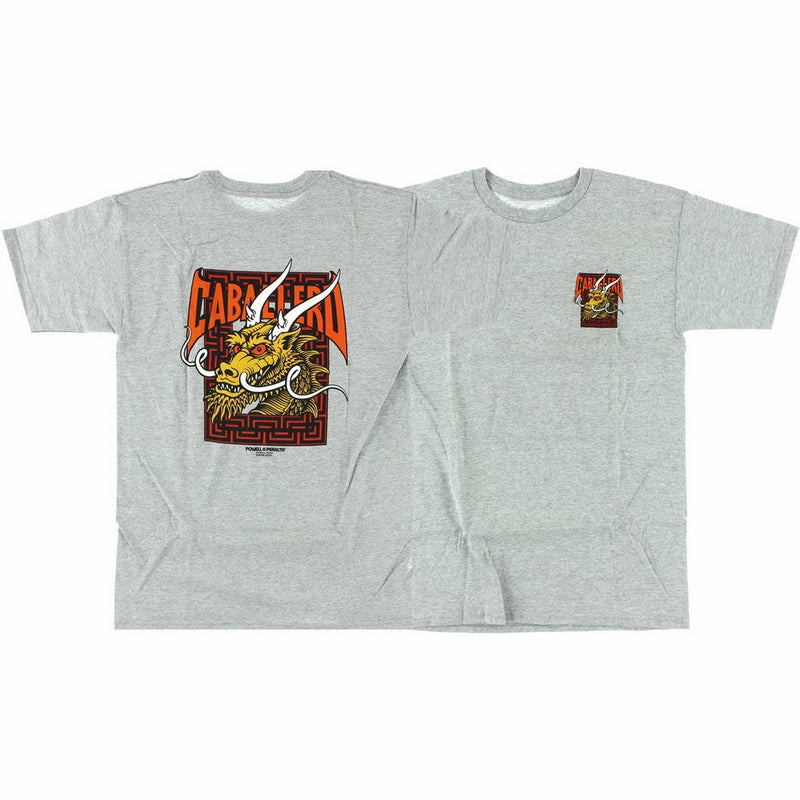 Powell Peralta Steve Caballero Street Dragon Grey T-Shirt - Large