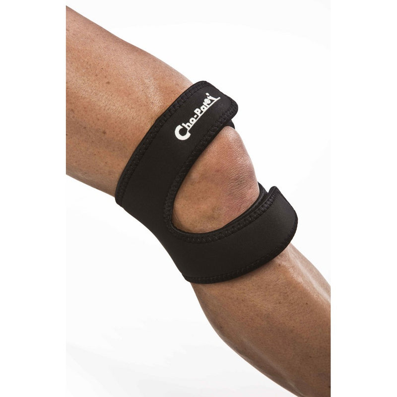 Cho-Pat Dual Action Knee Strap – Provides Full Mobility & Pain Relief For Weakened Knees – Black (Small, 12”-14”)