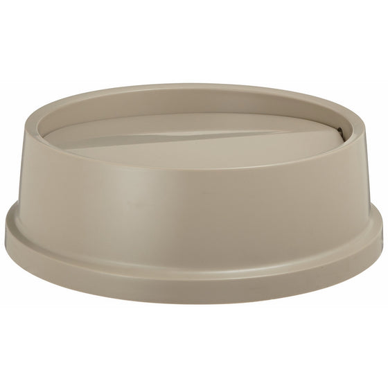Rubbermaid Commercial Swing Top Lid for Round Waste Container, Plastic, Beige (267200BG)