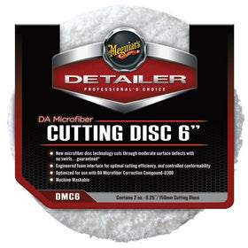 Meguiar's DMC6 6" DA Microfiber Cutting Disc, (Pack of 2)